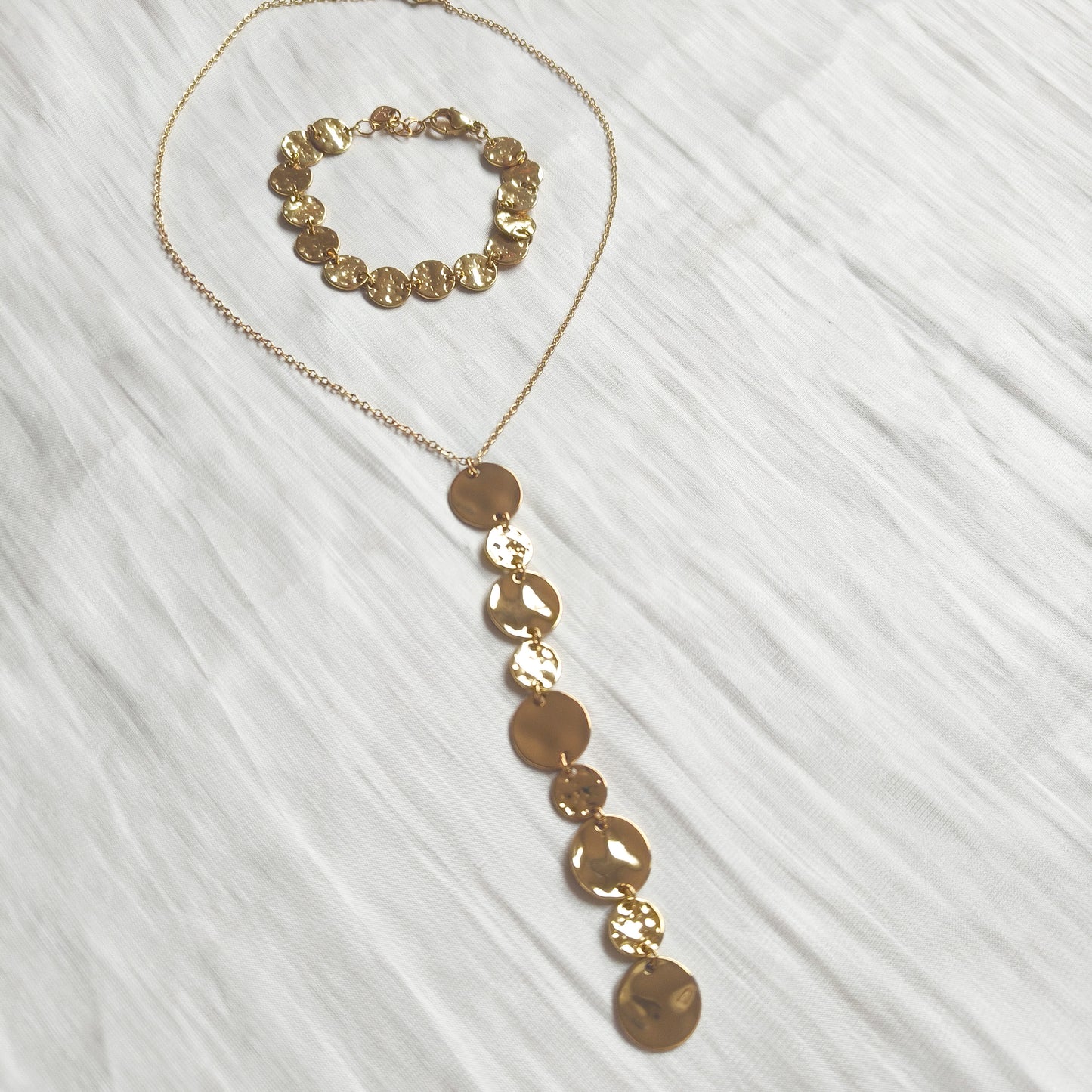 Look Moneda Siena (Dorado)( collar y pulsera)