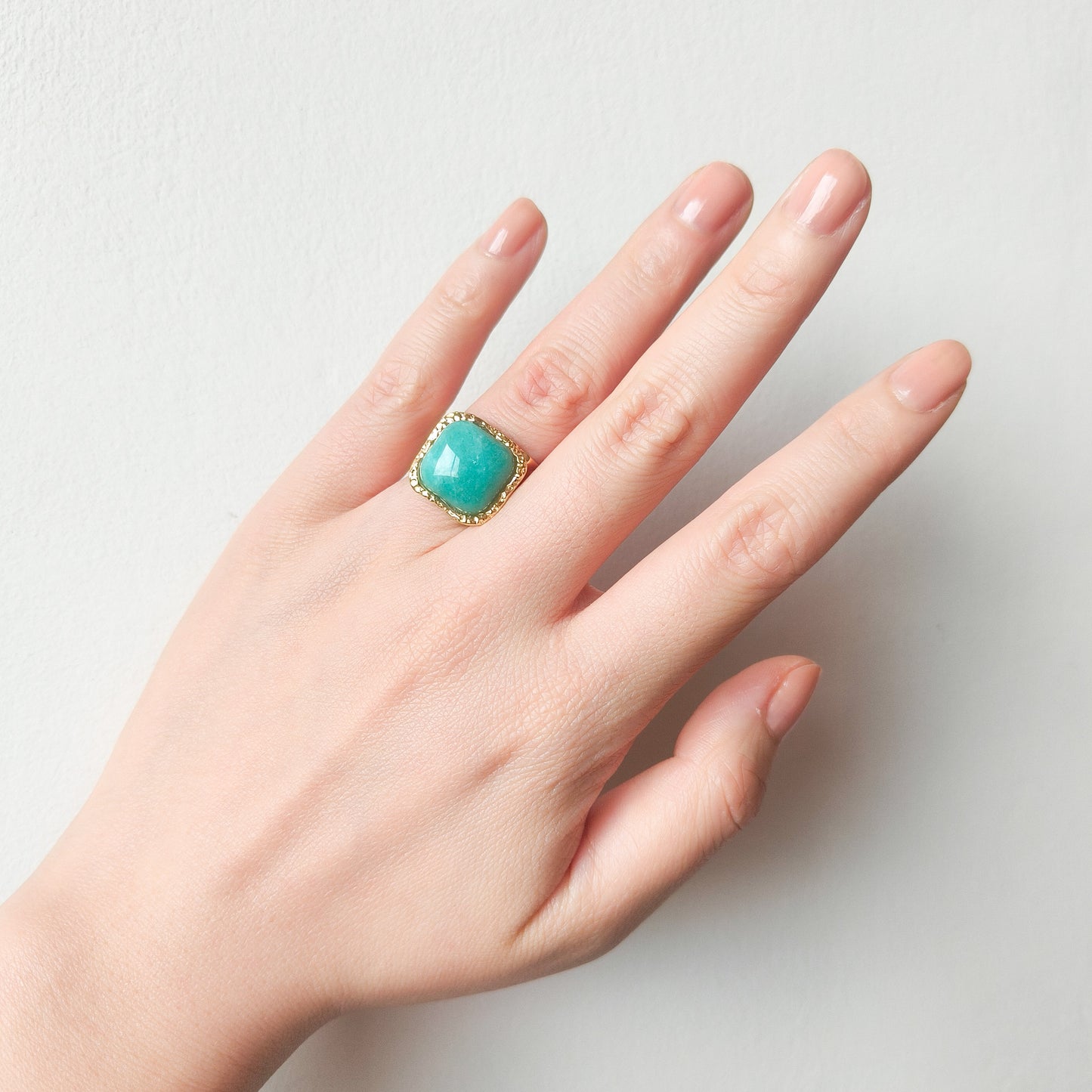 Anillo Martina Verona Cudrada Energía Ajustable