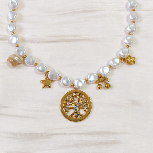 Collar Arbol de Vida Sofía con brillo