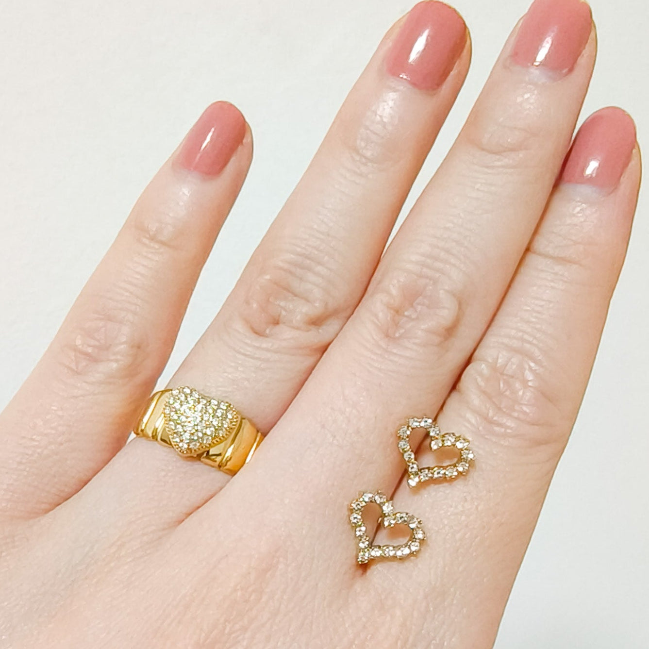 Look Corazón París Fina y Ultra brillo ( anillo y pendiente)