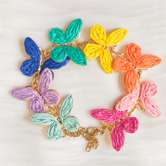 Look Alegre Mariposa ( pulsera + pendiente)