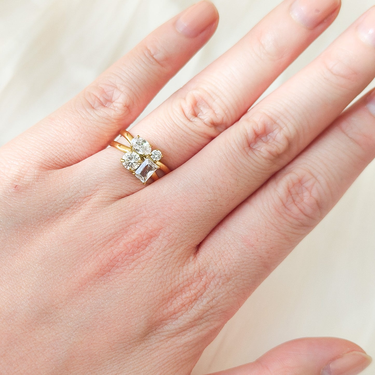 Anillo Vera Luz Acero y Ajustable