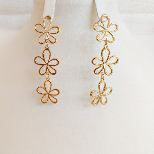 Pendientes Largo Valeria Flor Margarita