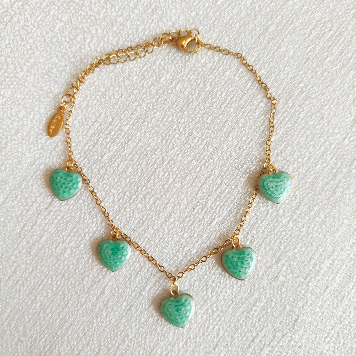 Tobillero Corazones de Ibiza ( 3 colores)