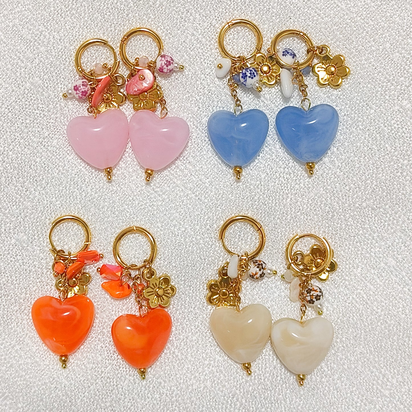 Pendientes Valentina Corazón ( 4 colores)