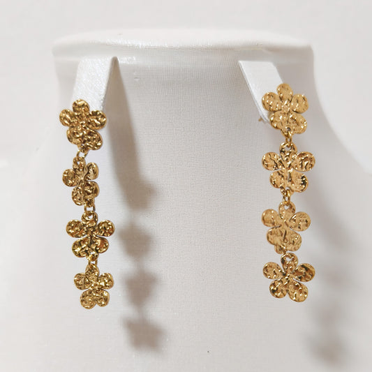 Pendientes largo Sicilia Flor