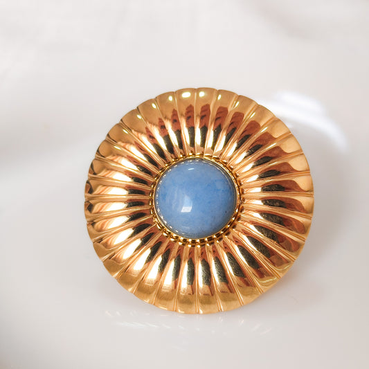 Anillo Sol Roma (Acero y ajustable) stone