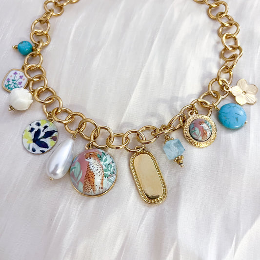 Collar Amuleto Jaguar(charms)