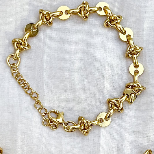 LOOK Aura Dorada (Collar y Pulsera Dorados)
