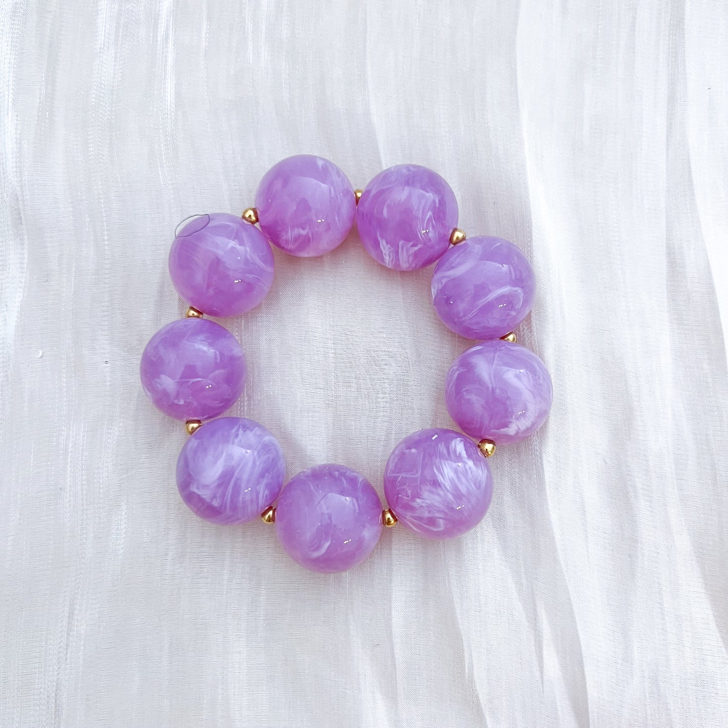 Pulsera Luna Coral cuantas