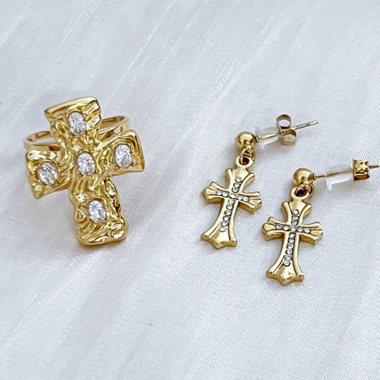 Pendientes Cruz Luz Sagrada