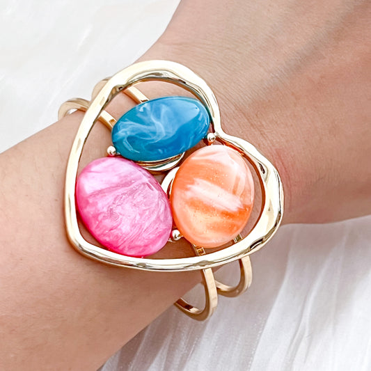 Brazalete Isabella Color Heart (corazón color)