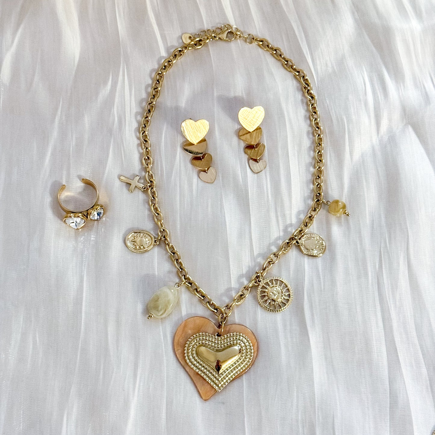 Pendientes Corazón Verona (multi capa)