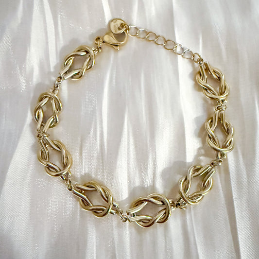 Look Milano Nudo Dorado ( collar y pulsera)