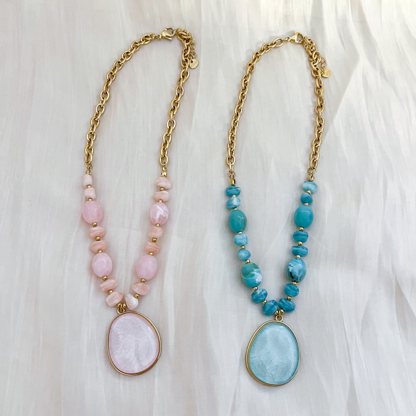 Collar Danubio(2 colores oval)