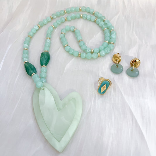 Collar Sweet Heart XL(corazones grande 2 colores multi uso)