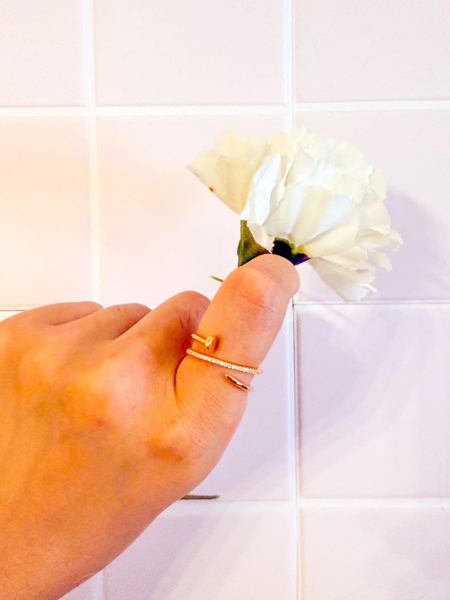 Anillo Clavo Moderno (Disponible en dorado y plateado)