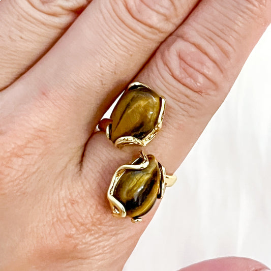 Anillo Amalfi Ajustable (DOS GOTA ESTILO BARROCO)