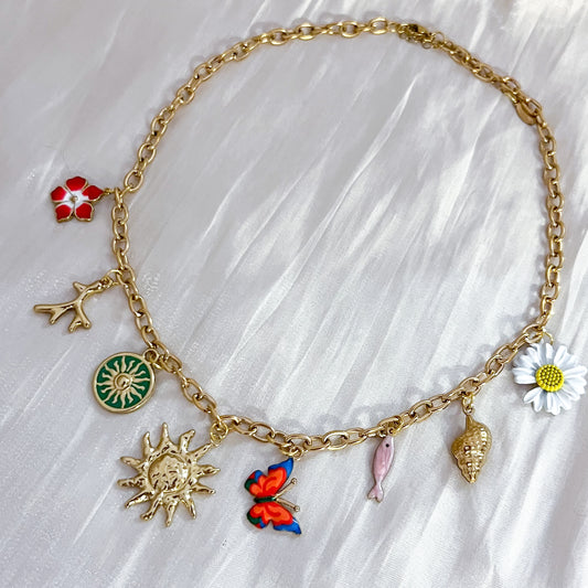 Look Fiora Bloom Glow(Mariposa collar & pulsera)