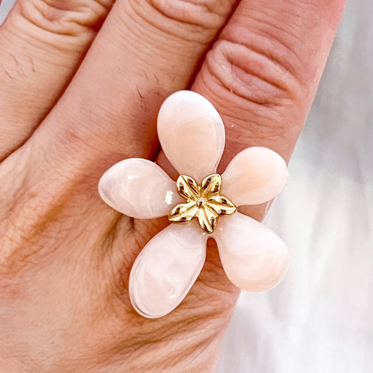 Look Rosalie flor (anillo/collar)