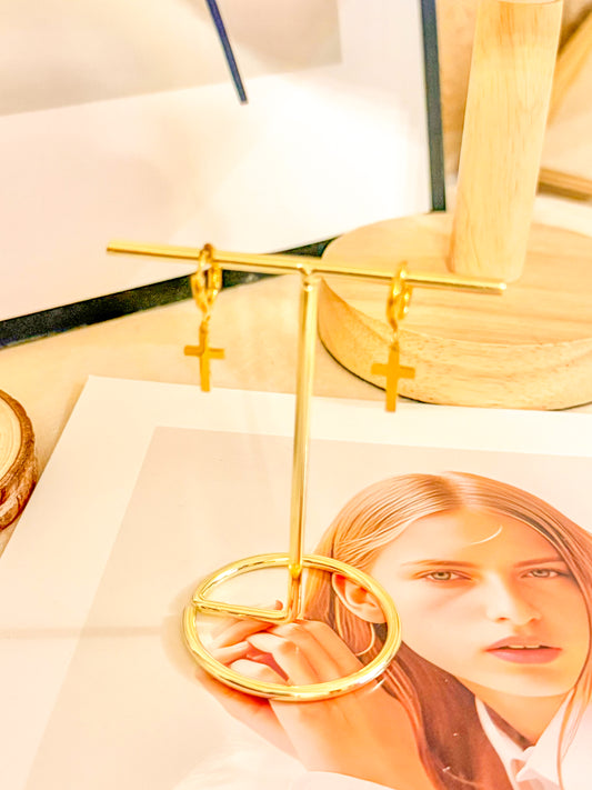 Rebajas -20%-Pendiente cruz dorado