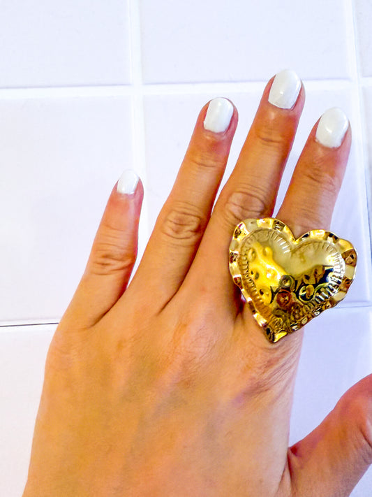 Anillo ERO Corazón Radiante Ajustable