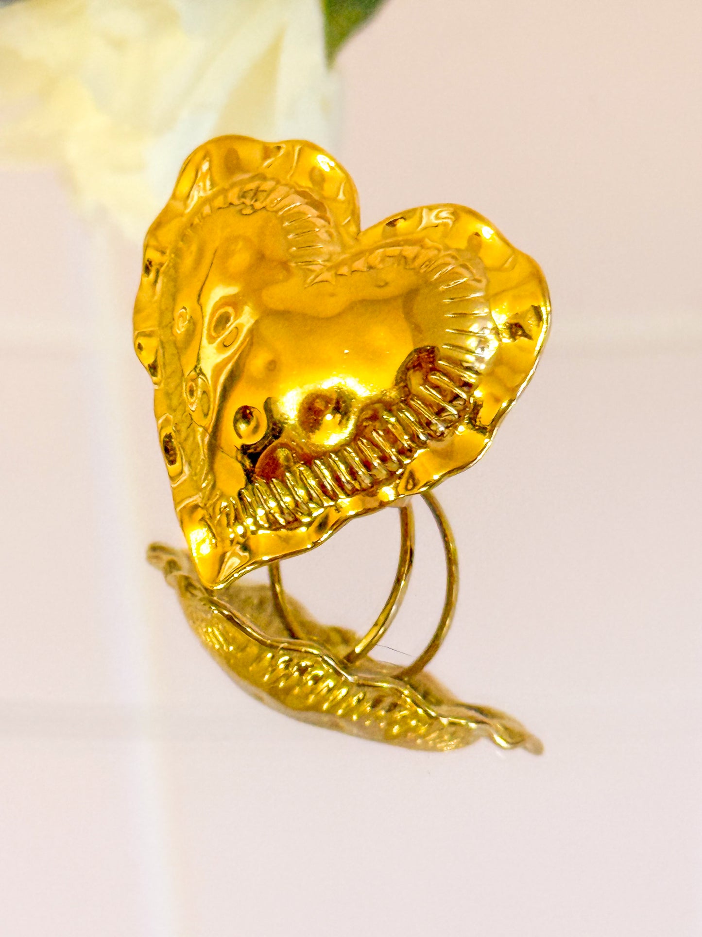 Anillo ERO Corazón Radiante Ajustable