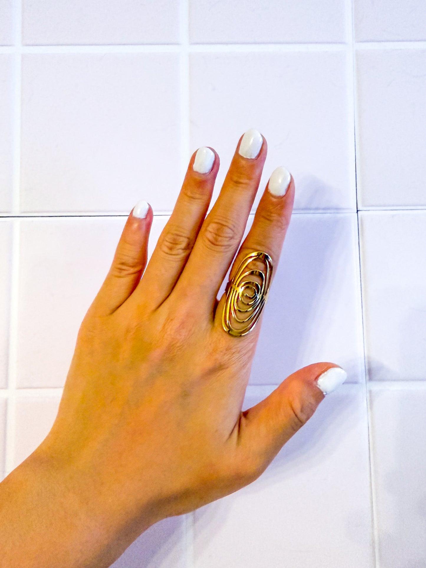 Anillo Ajustable Órbita Elegante (Largo)