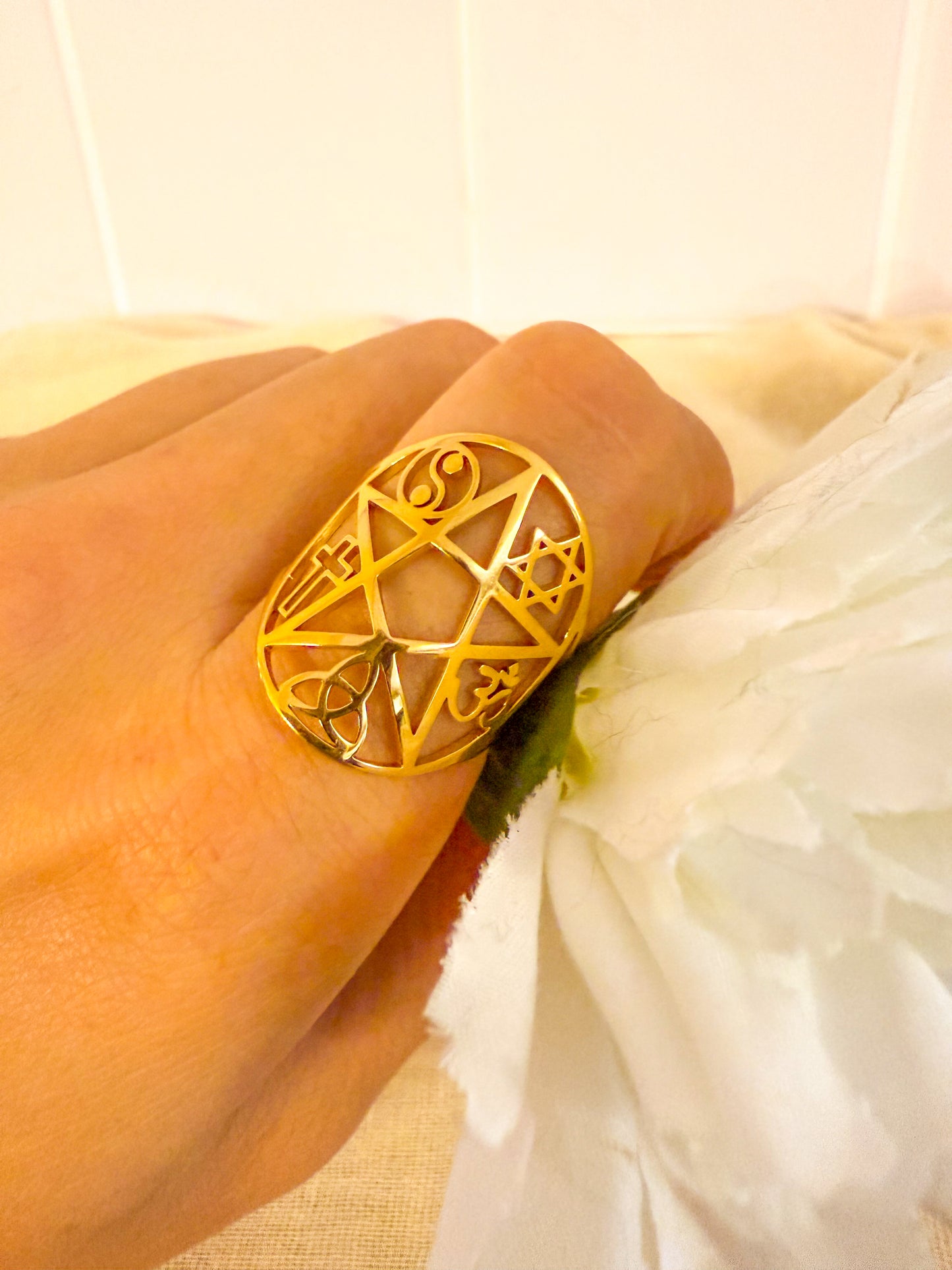 Anillo Símbolos de la suerte Ajustable