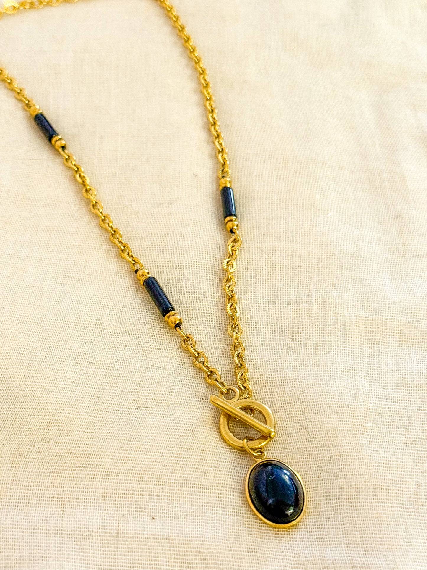 Collar Alba Dorada(Ojo de tigre)