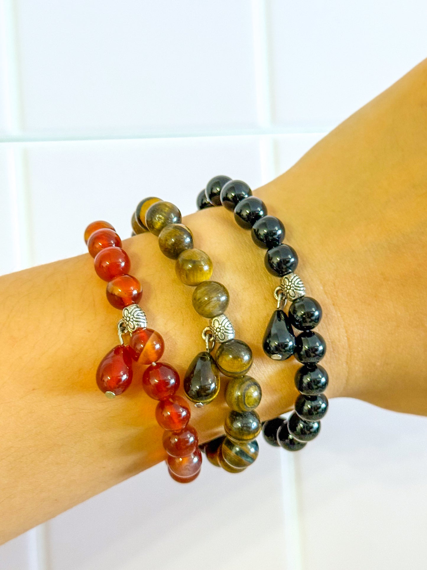Pulsera Energía Natural( Corazón / Gota )
