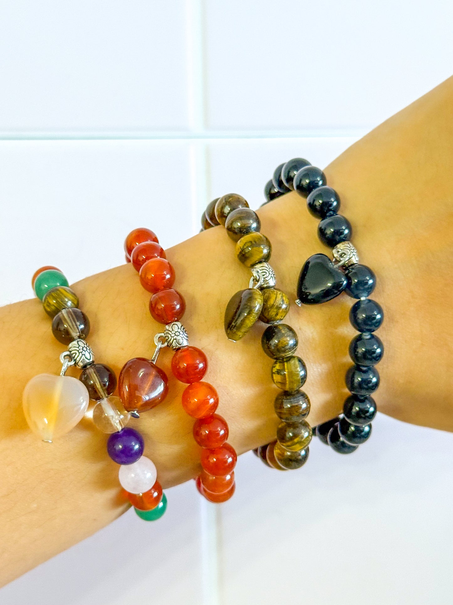 Pulsera Energía Natural( Corazón / Gota )