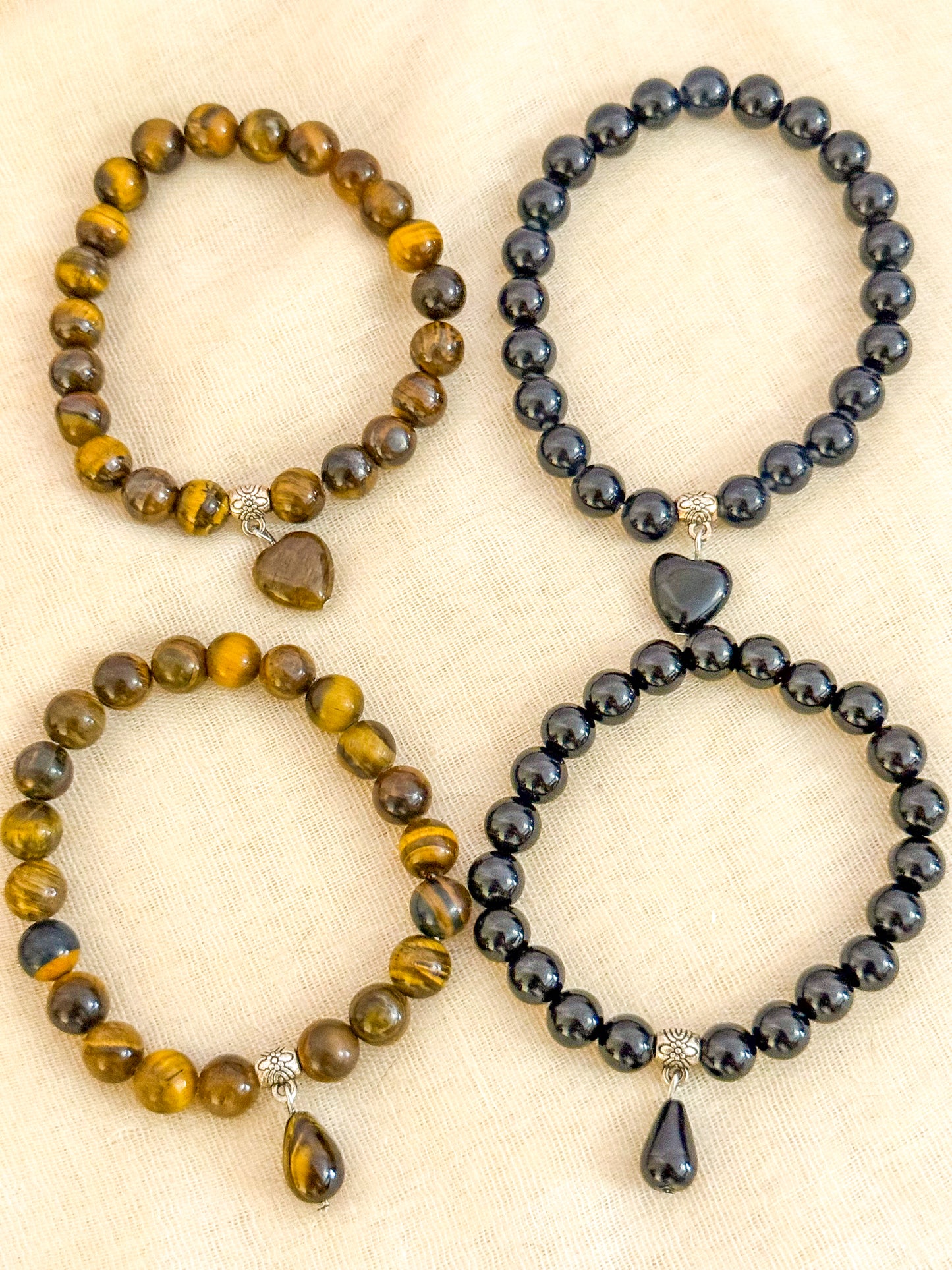 Pulsera Energía Natural( Corazón / Gota )