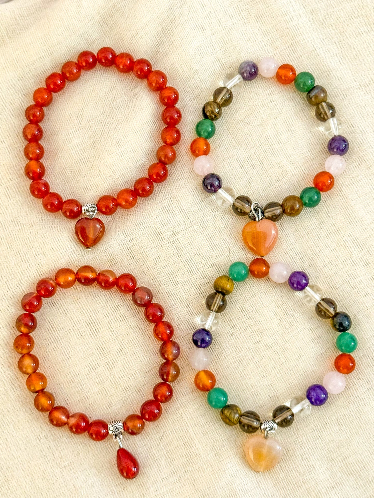 Pulsera Energía Natural( Corazón / Gota )