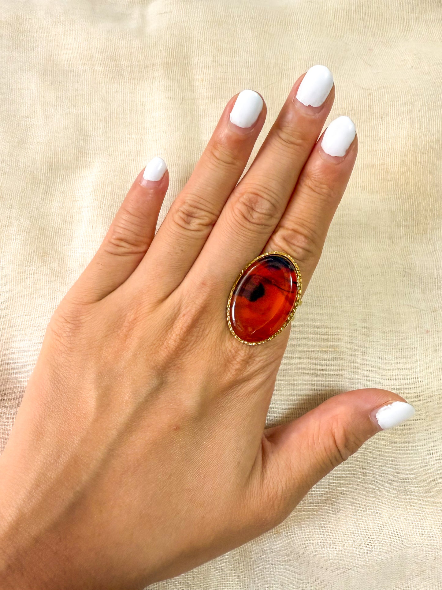 Anillo Ajustable Esencia Oval