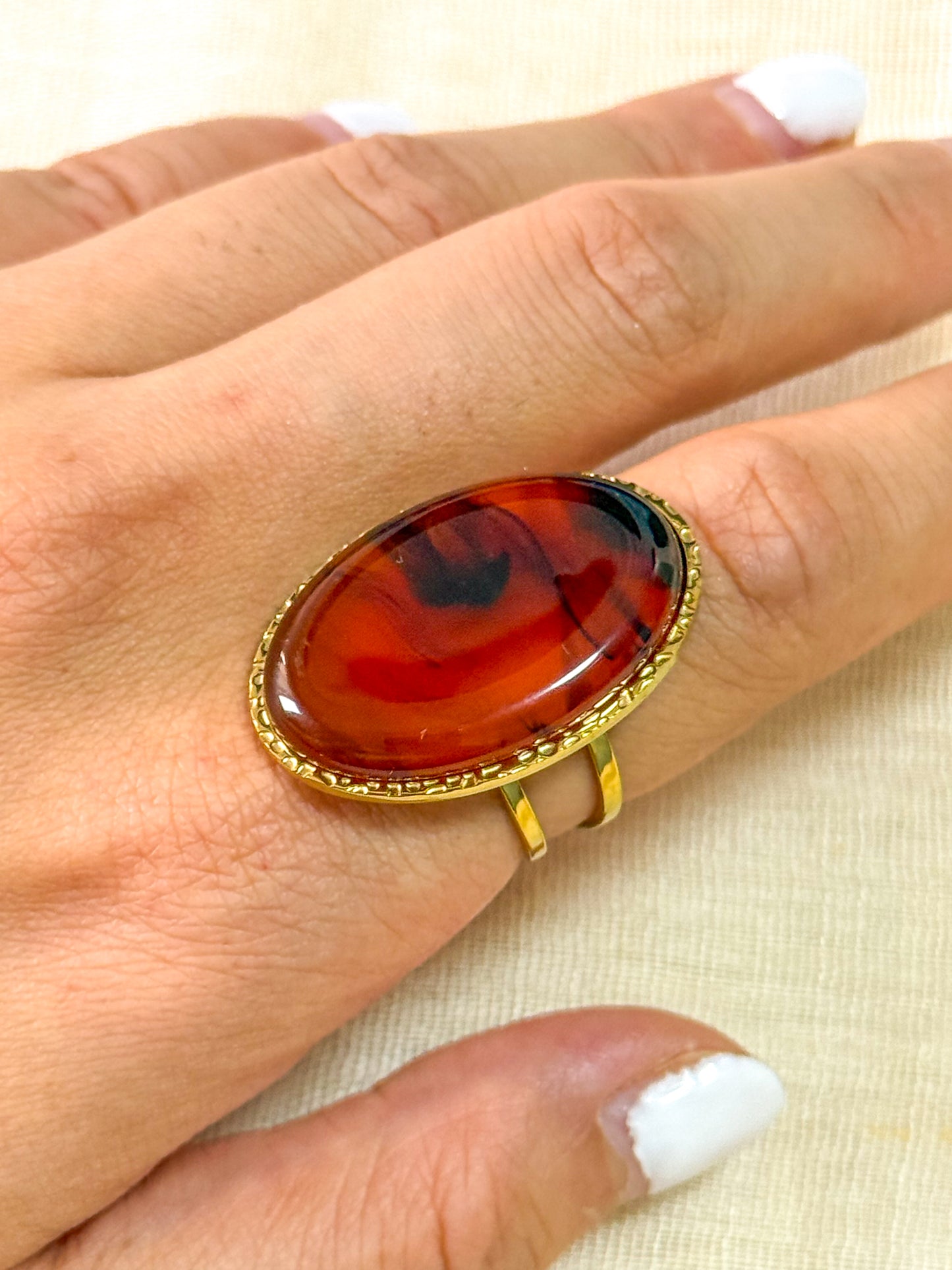 Anillo Ajustable Esencia Oval