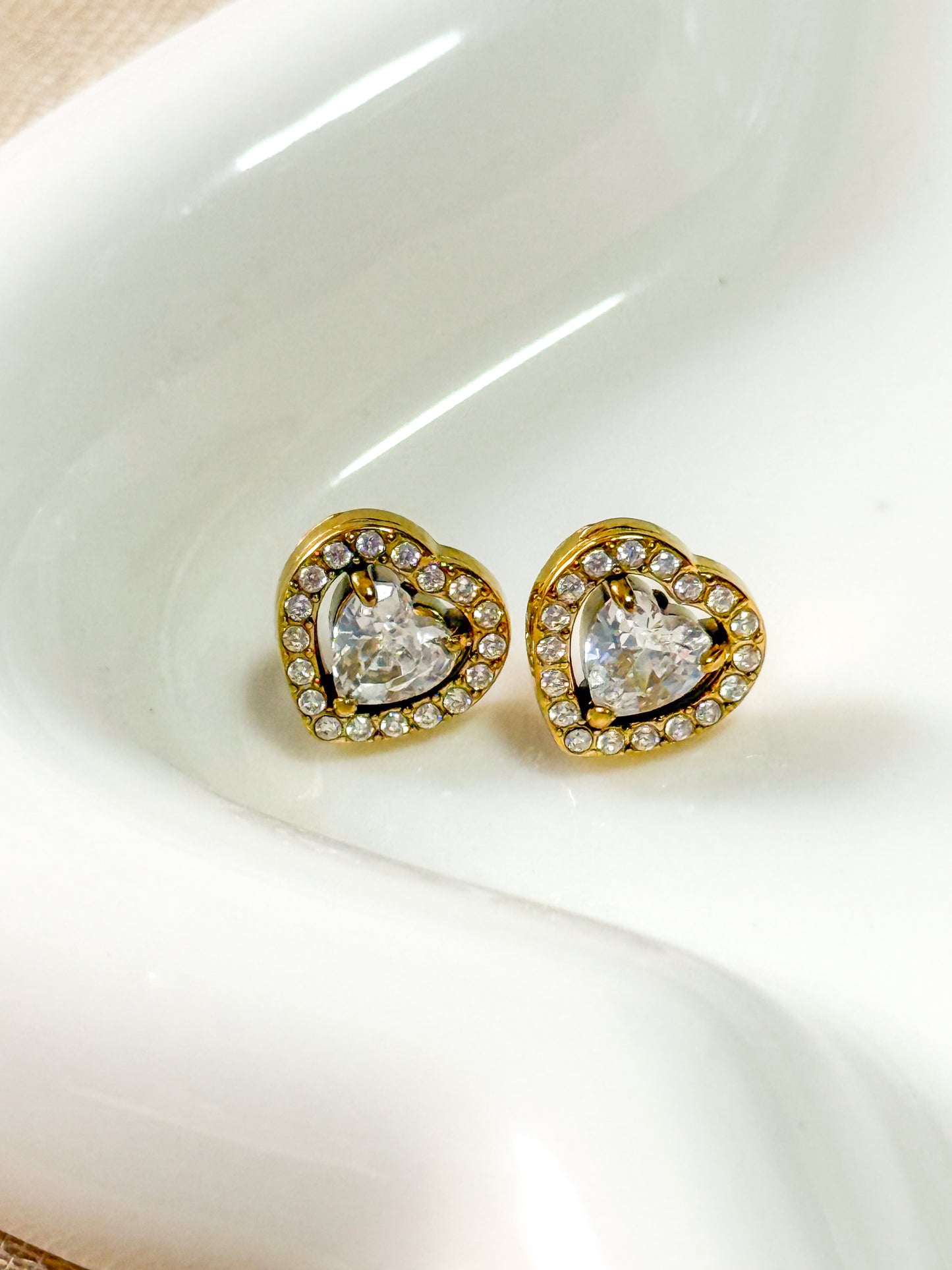 Pendientes Corazón Brillante