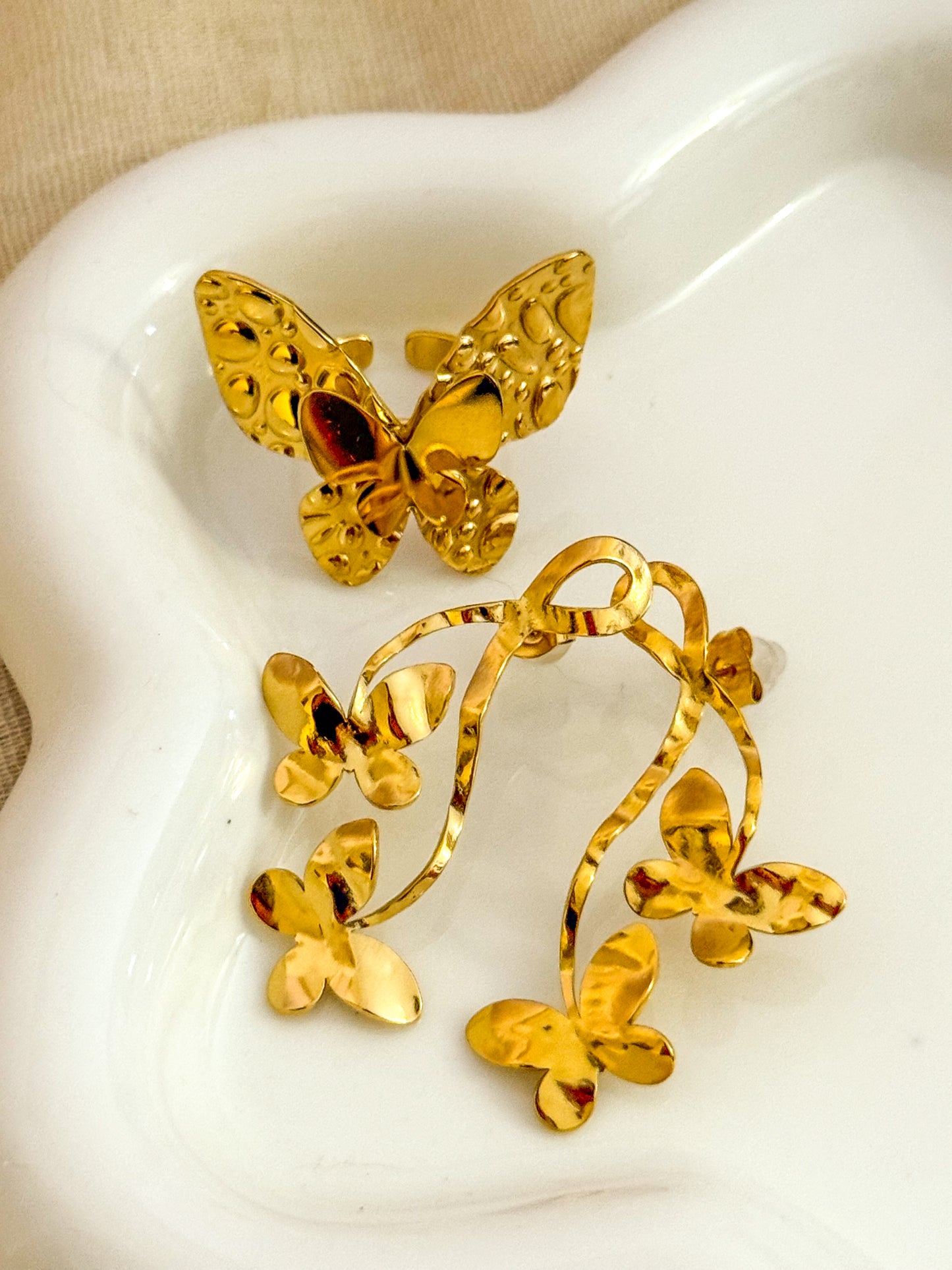 Pendientes Triple Mariposa
