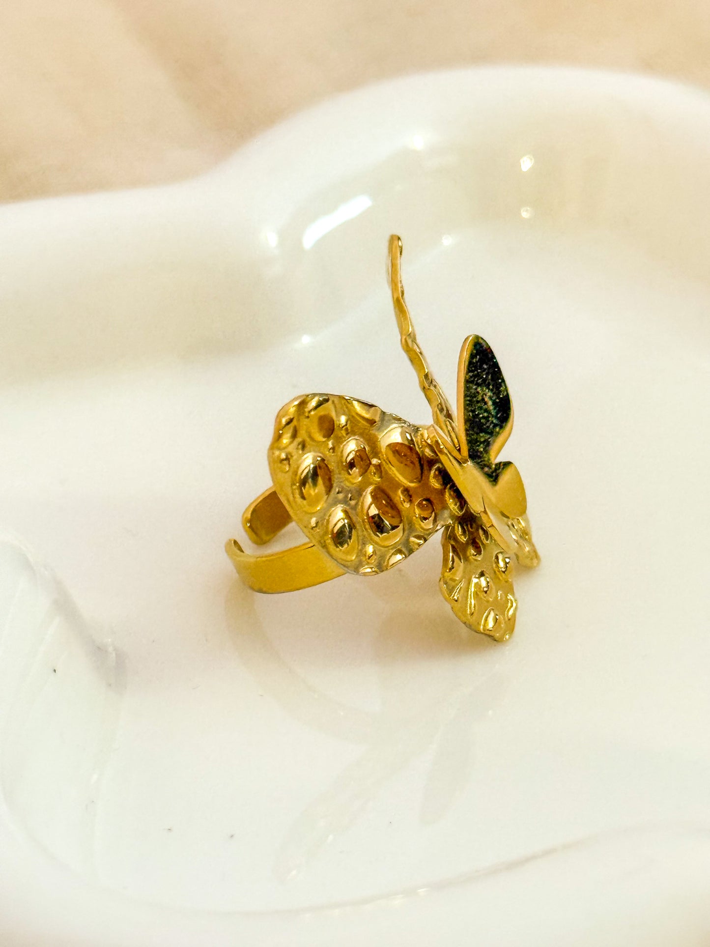 Anillo Mariposa Dorada
