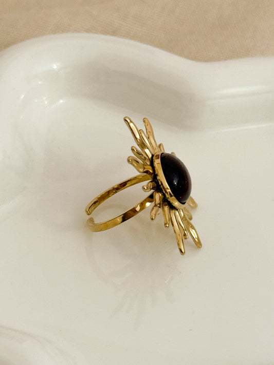 Anillo Sol de Ocaso – Acero Inoxidable (Ajustable)