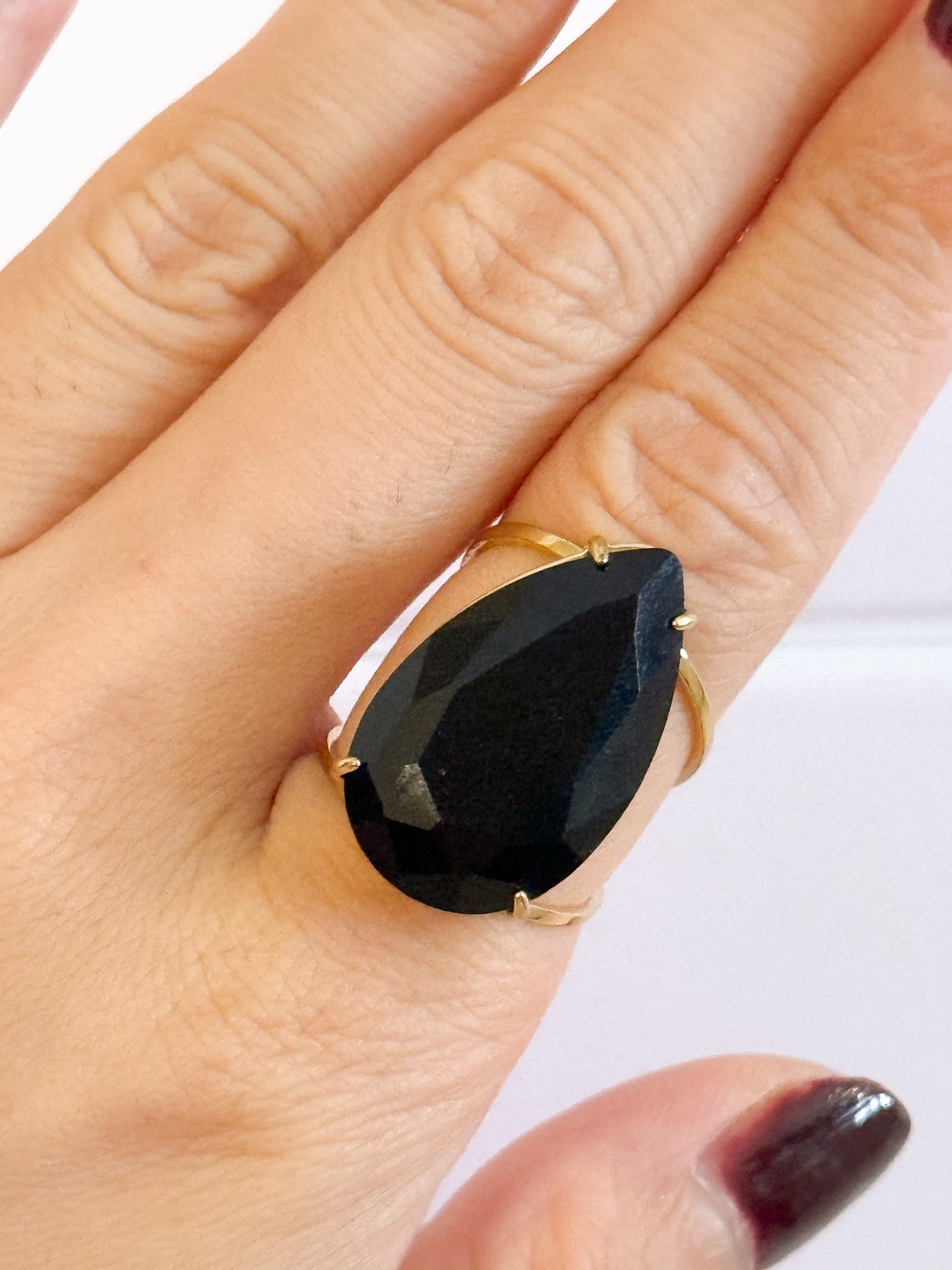 Anillo Gota de Luz – Acero Inoxidable (Ajustable)