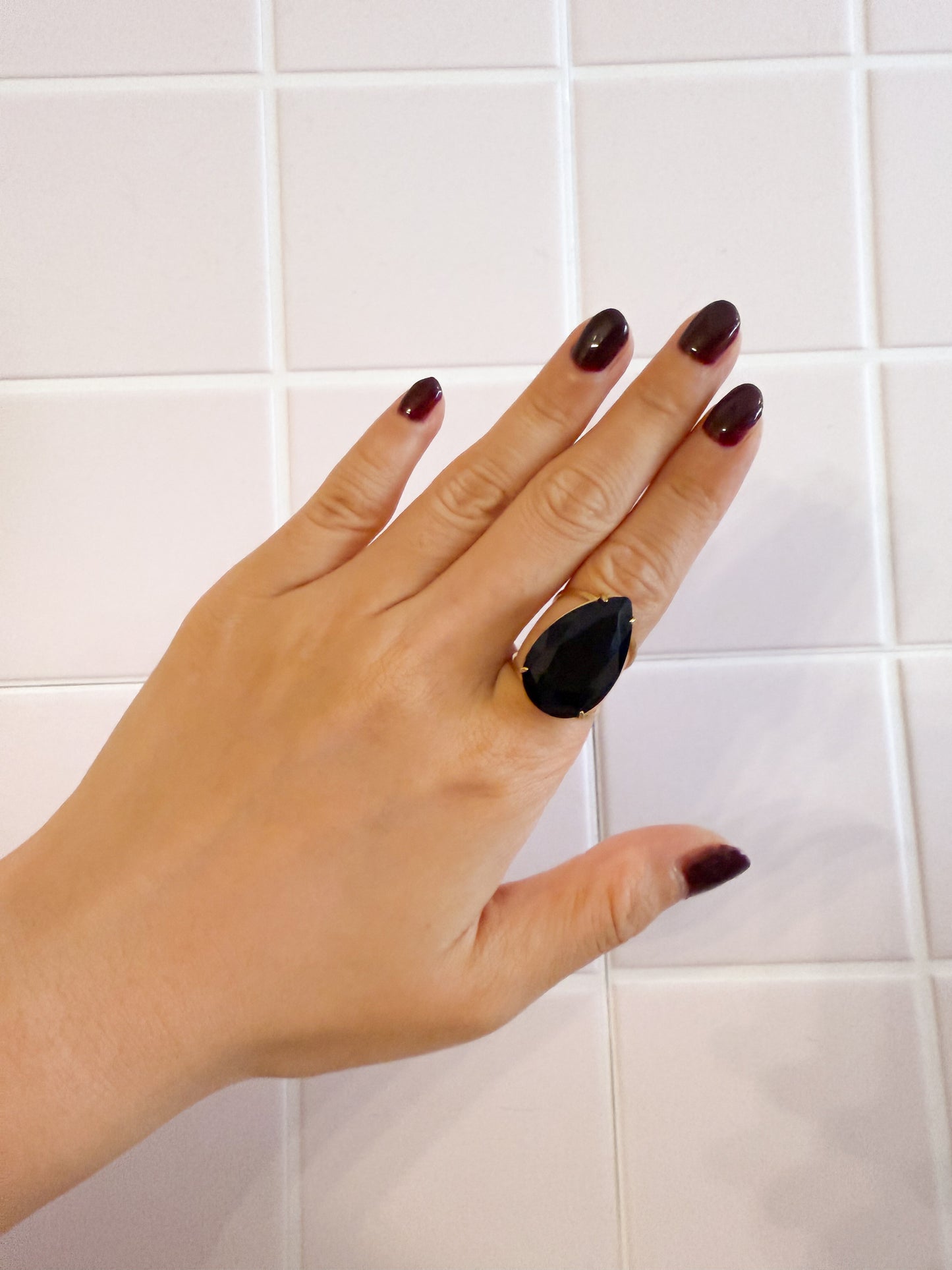 Anillo Gota de Luz – Acero Inoxidable (Ajustable)