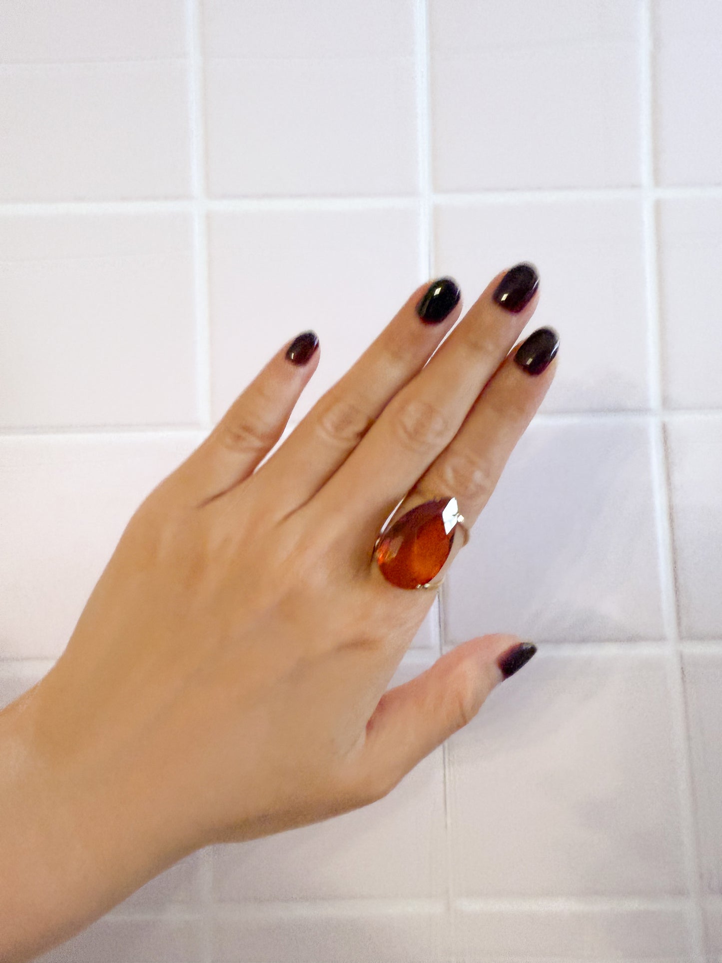 Anillo Gota de Luz – Acero Inoxidable (Ajustable)