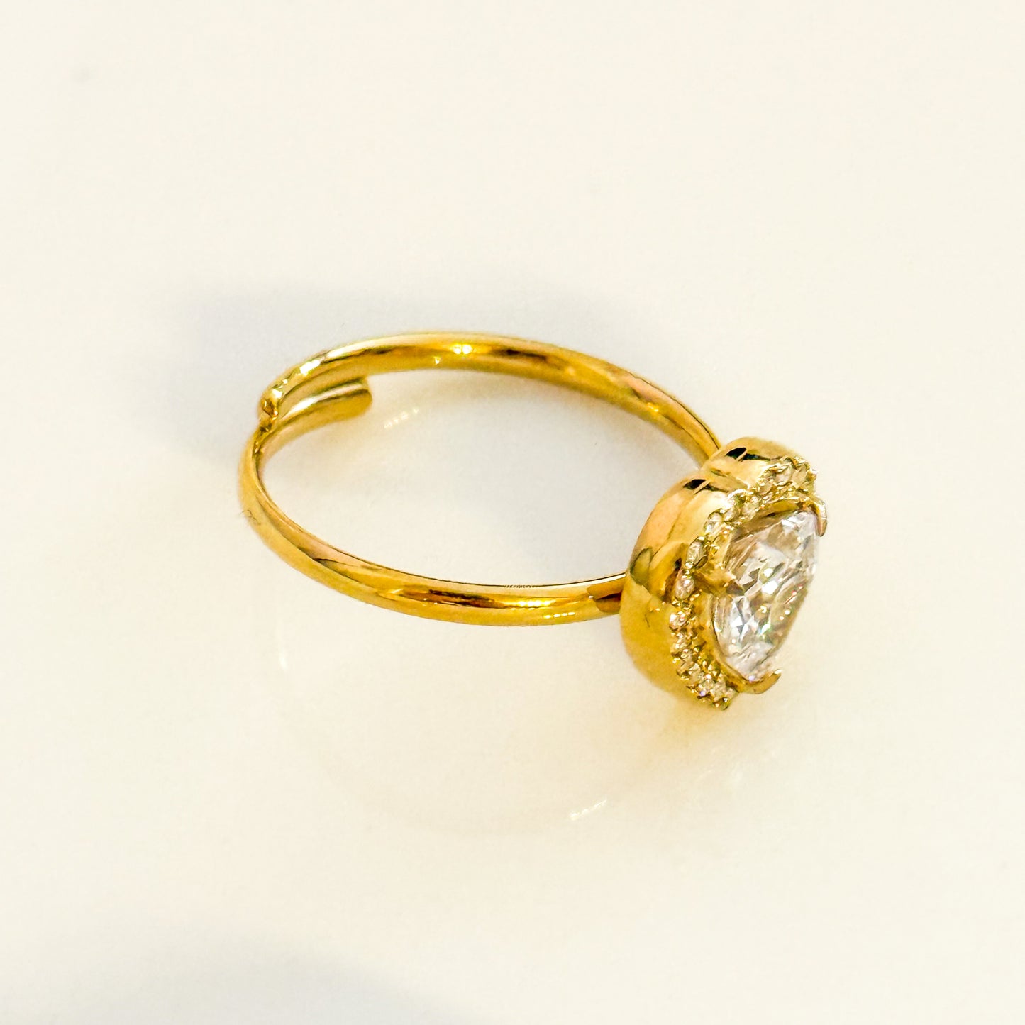 Anillo Corazón de Luz – Acero Inoxidable (Ajustable)
