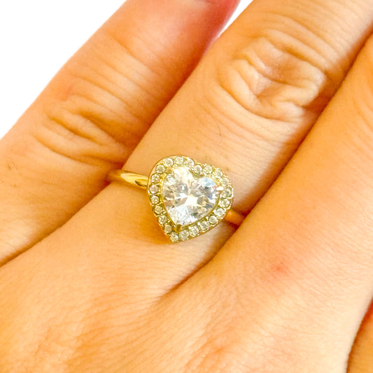 Anillo Corazón de Luz – Acero Inoxidable (Ajustable)