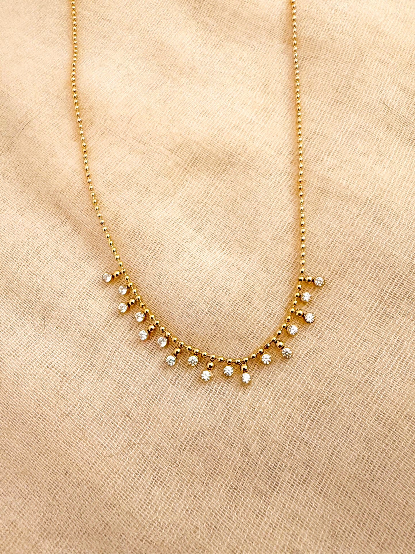 Collar Cielo Estelar(Brillos en cascada)