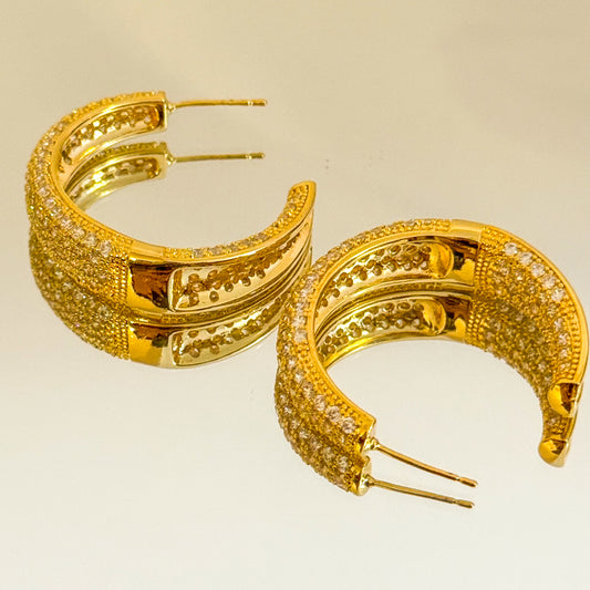 Pendientes Sol de Medianoche(Aros anchos)