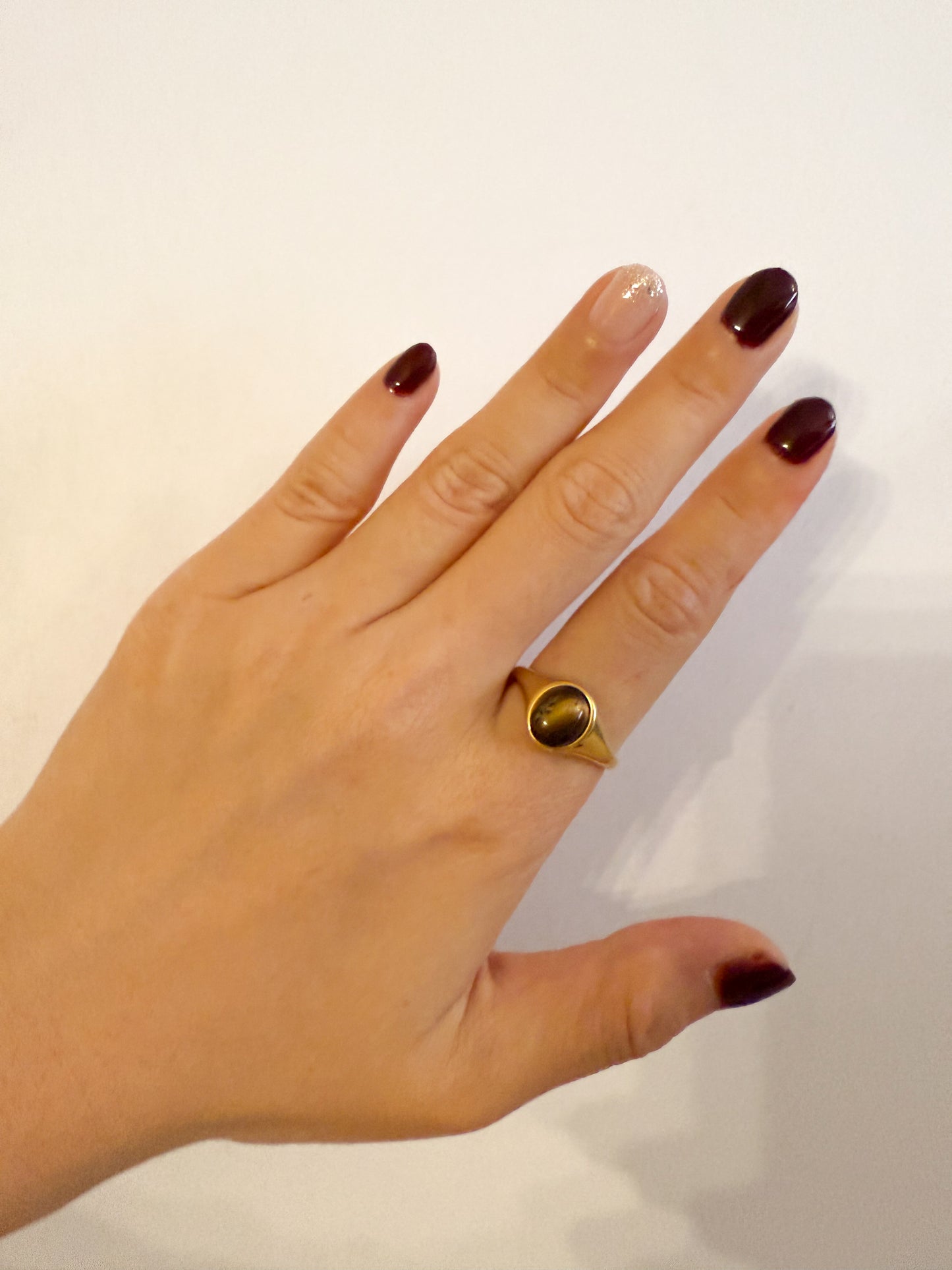 Anillo Ojo de Tigre Sereno (Piedra)