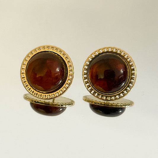 Pendientes Esfera Bombom (Tono caramelo)