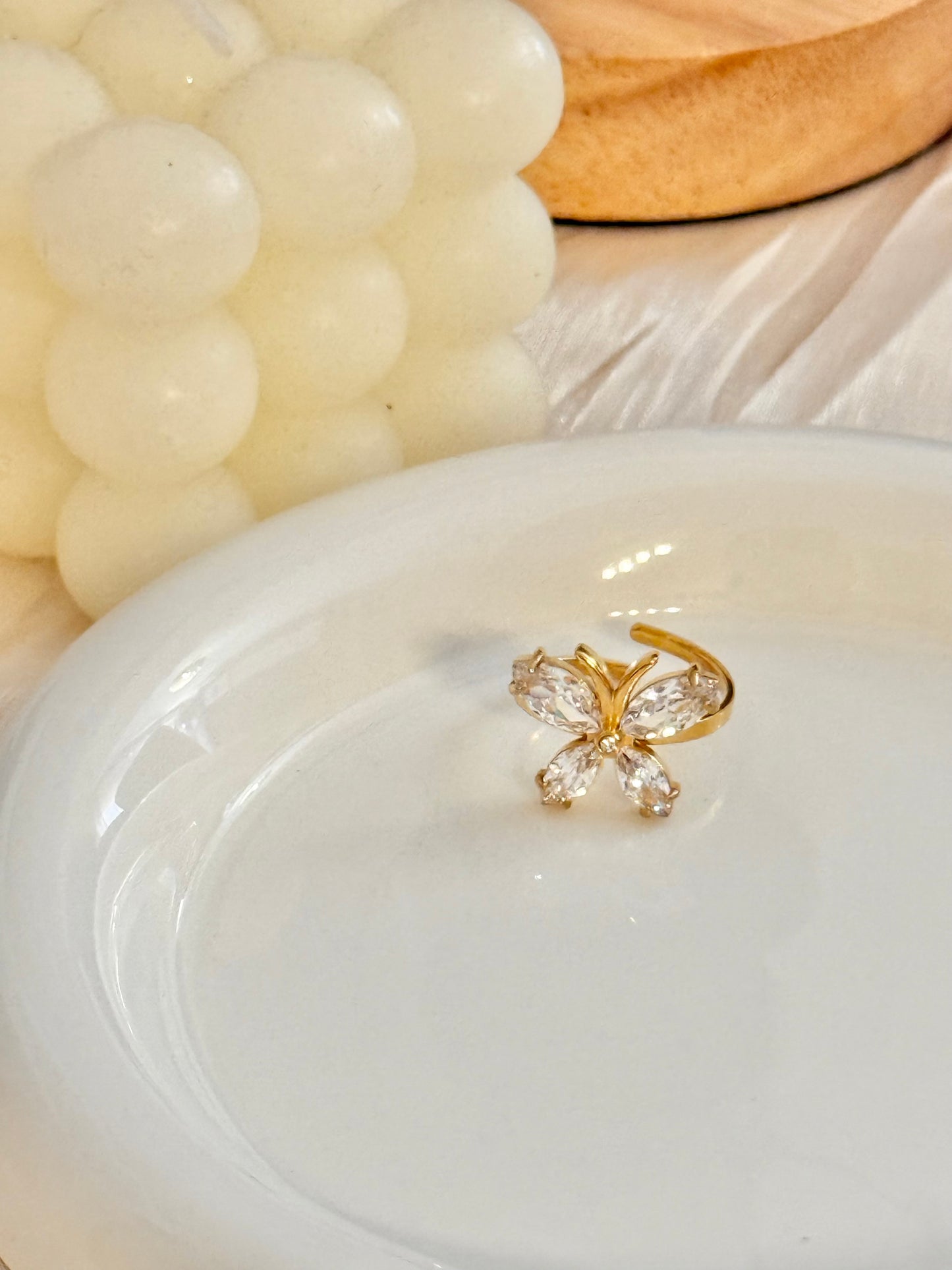 Anillo Mariposa de Luz Ajustable